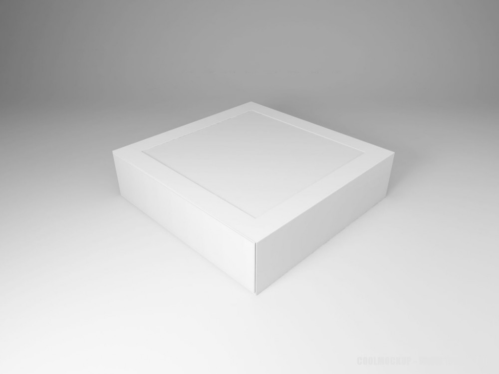 白色简约正方形抽屉盒子样机